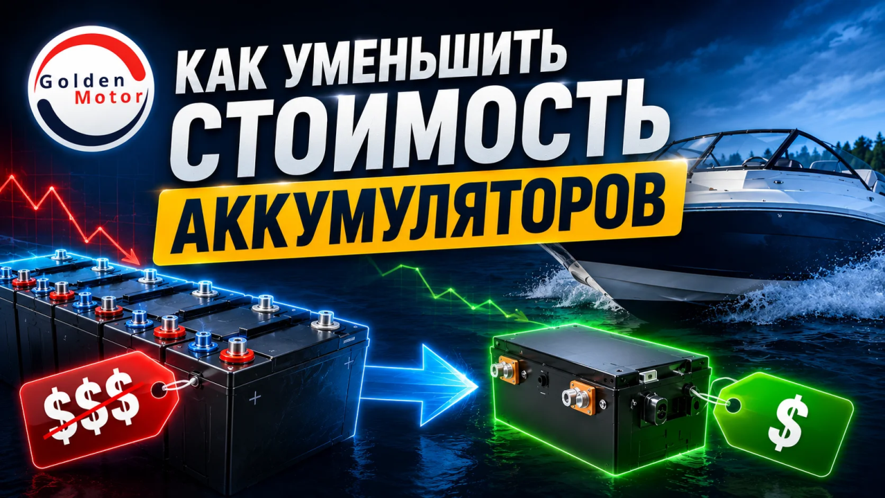 Как уменьшить стоимость аккумуляторов при проектировании гибридного катера
