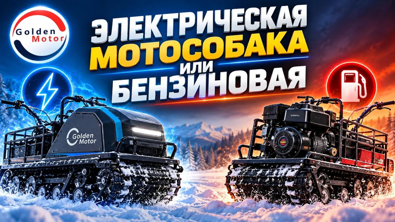 Электрическая мотособака или бензиновая: что выбрать для зимы